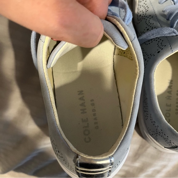 Cole Haan Crosscourt Blue Perforated Sneakers Size 7.5 - Picture 5 of 5